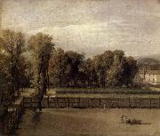 Jacques-Louis David View of the Garden of the Palais du Luxembourg Spain oil painting artist
